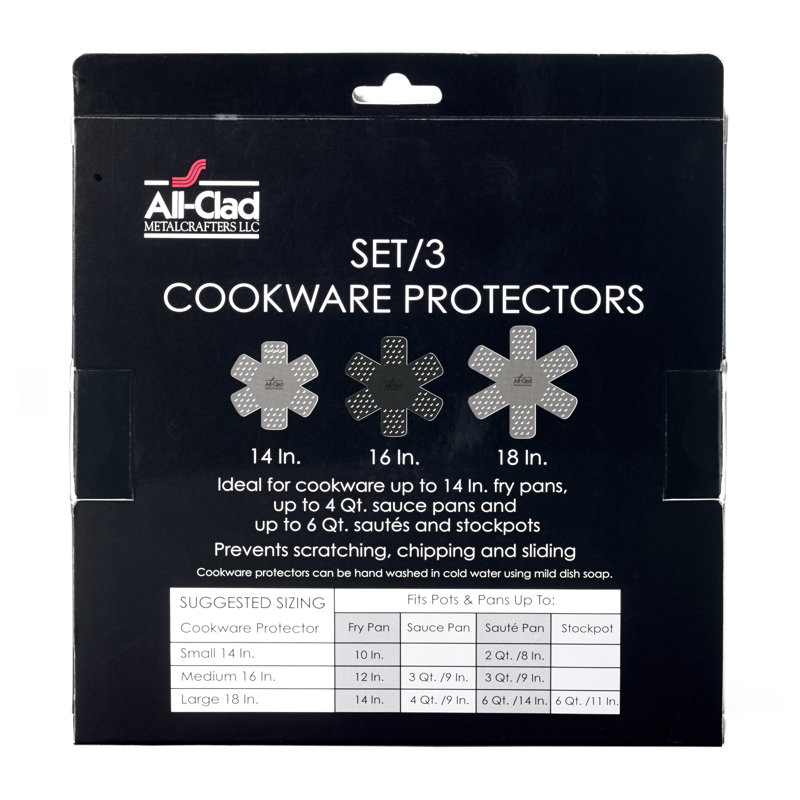AllClad 3 Piece Pro Cookware Protector Set & Reviews Wayfair